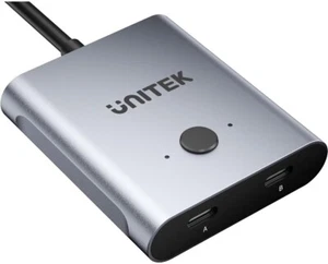 Bi-Directional USB C Switcher 1 in 2 Out/2 in 1 Out USB Switch Selector 2 Com... - Picture 1 of 10