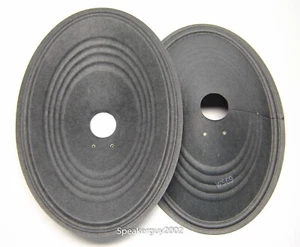 Par de conos de papel vintage de 6"X9" - piezas de altavoz - W569 -- CS - Imagen 1 de 2