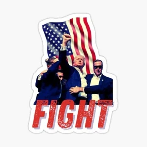 DONALD TRUMP 7/13 Attempted Assassination trump fight American sticker - Picture 1 of 1