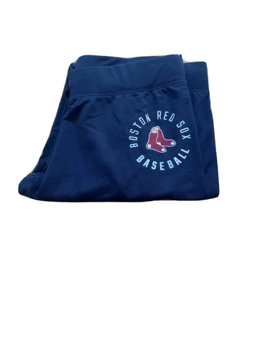 PINK Boston Red Sox Sweat Pants S/P Size Small Womens Blue Cropped 23" Inseam Cover