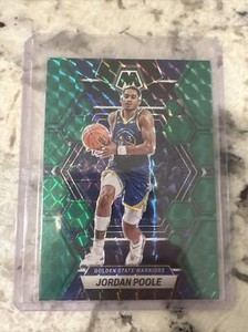 2022-23 Panini Mosaic Jordan Poole GREEN MOSAIC PRIZM SP Warriors #7