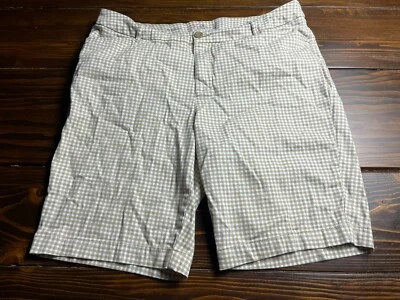 Pantalones Cortos St. John's Bay, Para Mujer Talla Grande 18W, Tostado Crema, Cuadros, Bermudas, Foto 1 de 4