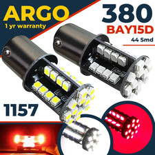 380 1157 Bombillas De Luz Freno LED Blanco Rojo 44 SMD Bay15d Trasera 12v