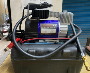 12V Heavy Duty Electric Air Compressor Car Tyre Inflator Pump & DEFLATOR - Picture 1 of 4
