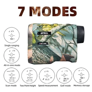 Telémetro de golf telescopio alta precisión caza camuflaje recargable - Imagen 1 de 37