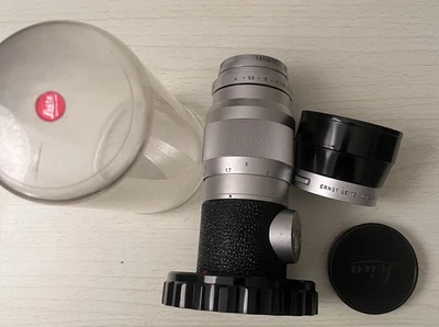 Leitz Elmar 1:4/135mm con filtro UV original, campana y estuche Foto 1 de 4