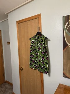 Worthington Size 1X Multi-Color w/Geometric Print & Keyhole Neck Sleeveless Top - Picture 1 of 4