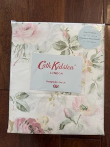NEW Cath Kidston London Garden Rose Pastel 3pc KING Floral Duvet Cover Set - Picture 1 of 8