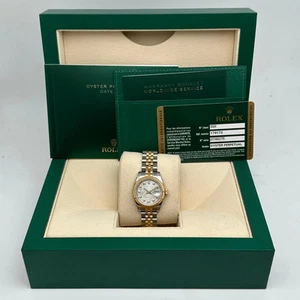 Rolex Datejust 179173 26mm 18k Gold Steel Jubilee Silver Dial Ladies Watch - Picture 1 of 8