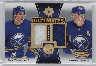 2022 Ultimate Collection Ulti-Mates Jersey Tage Thompson Rasmus Dahlin #UTM-TD - Image 1 of 2