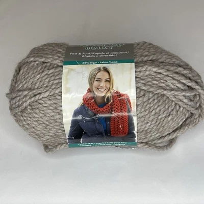 Bernat Wool-Up Bulky Yarn 6 Oz Taupe 20% Wool - Image 1 of 4