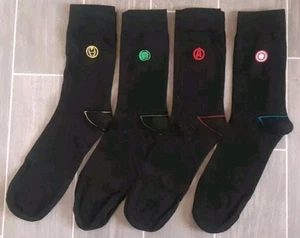 Nuevos calcetines negros Marvel Avengers para hombre con detalles de apliques. Reino Unido Talla 9-12 - Imagen 1 de 2