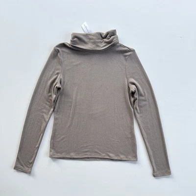 Banana Republic Soft Luxe Cuello Alto Moca Latte Marrón LS Mujer’s Talla Pequeña NUEVO Foto 1 de 4