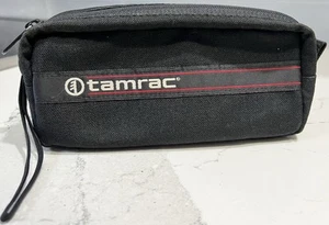 Vintage Tamrac Small Soft Carrying Case Camera Belt Bag Black Zip USA Clean EUC - Picture 1 of 8