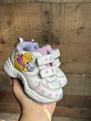 Zapatos Winnie the Pooh Años 90 Vintage Rosa Mariposa Púrpura Talla 4C Foto 1 de 3