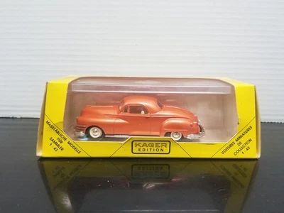 *罕见* ZC1047 KAGER VOITURE 1:43 克莱斯勒 WINDSOR CABRIOLET 1947 ROGUE 橙色  — 第 1/4 张图片