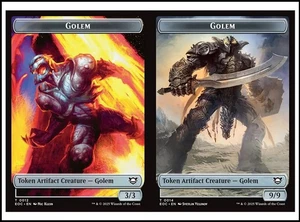 MTG - Golem (3/3) / Golem (9/9) Token - Edge of Eternities - Picture 1 of 1