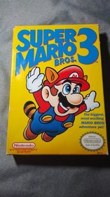 K25i14311 SUPER MARIO BROS 3 W/ BOX & INSTRUCTIONS 1990 NES NINTENDO ORIGINAL 2B