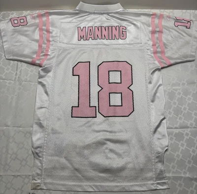 Camiseta de colección Peyton Manning Pink Colts niñas talla L (14) equipo Reebok NFL Foto 1 de 4