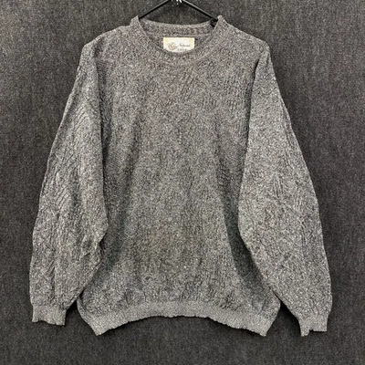 Vintage Naturals by COOGI Mens Small Pullover Sweater Jumper Black White Knit - Image 1 of 4