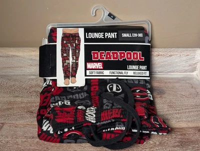 Pantalones de pijama Deadpool para hombre talla pequeña adulto Marvel NUEVO + ETIQUETA Foto 1 de 3