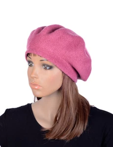 M496 Rosa Para mujeres Adorable Clásico Lana Acrílico Invierno Gorro Sombrero Boina Gorra Genial - Imagen 1 de 8