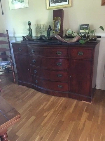 Drexel Georgian Style Mahogany Side Cabinet / Server Cover
