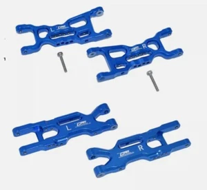 ALUMINUM FRONT REAR LOWER ARMS FOR LOSI 1/18 2WD MINI-T 2.0 LOS01015 LM055+56 - Picture 1 of 9
