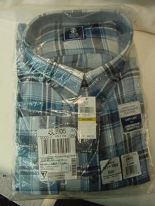 NWT - IZOD VANILLA ICE FLANNEL SHIRT - MEN'S SIZE 4X-LARGE - RETAIL $65 - Picture 1 of 5