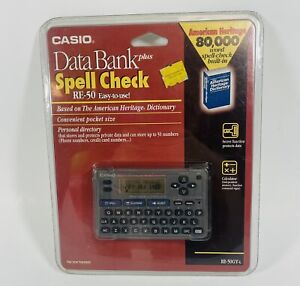Casio RE-50 Spell Check Data Bank Based on American Heritage Dictionary RE-50GYL