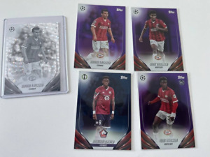 2023-24 Topps UEFA Club Competitions Flagship PSV , Lille Black and White 150