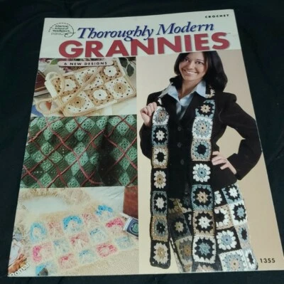 AU6 A. SCHOOL OF NEEDLEWORK 2004, THOROUGHLY MODERN GRANNIES-6 CROCHET DESIGNS - Image 1 of 2