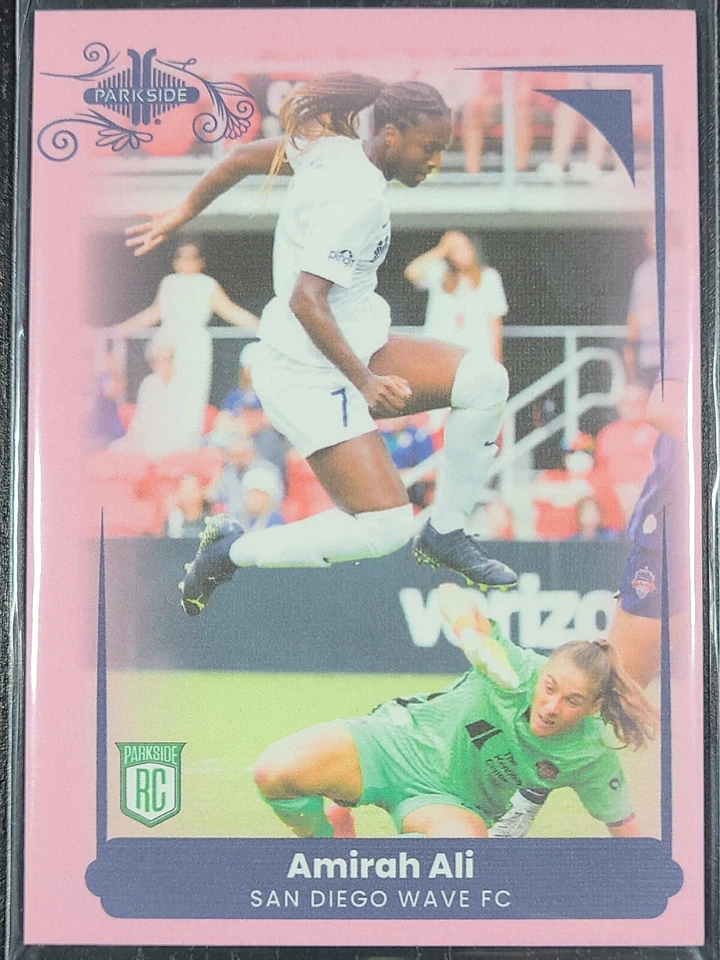 2022 PARKSIDE NWSL WOMEN'S SOCCER PARAMOUNT BASE & PINK PARALLELS-PICK FROM LIST - Image 1 of 2