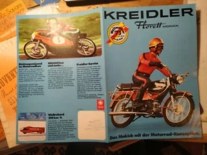 9.2 Kreidler Florett Kleinkraftrad Programm 1974 Prospekt A4 RM LH LF Mokick  - Picture 1 of 5