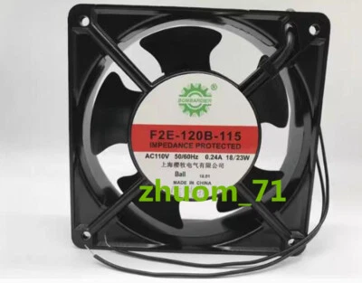 1PC BOMBARDIER F2E-120B-115 110V 0.24A 18/23W 12038 cooling fan - Image 1 of 3