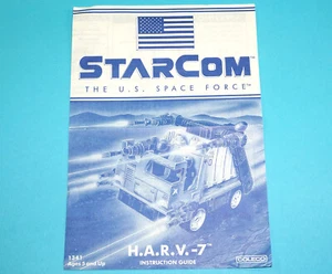 STARCOM ORIGINAL INSTRUCTIONS H.A.R.V.-7 US 1980s COLECO - Picture 1 of 3