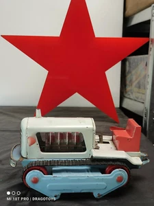 VINTAGE SPIELZEUG TRAKTOR BAGGER GROSSE SPIELZEUGSCHLÄGER. BETRIEBENE SOWJETISCHE ZEIT RUSSLAND CCCP - Bild 1 von 12