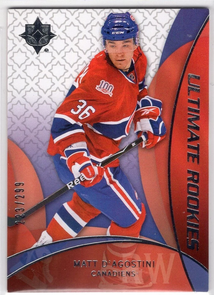 2008-09 Ultimate Collection #57 Matt D'agostini RC 223/299 *S527 - Image 1 of 1