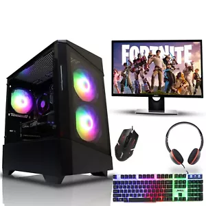 Fast Gaming PC Bundle Intel i3 i5 i7 32GB RAM 8GB RTX 4060 HDD + SSD Windows 10 - Picture 1 of 15