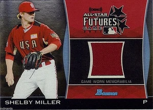 SHELBY MILLER 2011 TOPPS [[XM]] ALL-STAR FUTURES GAME WORN JERSEY ~ ROOKIE - Picture 1 of 1