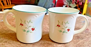 2 tazze grandi Pfaltzgraff Winterberry caffè tè cioccolata calda tazze 12 oz - Foto 1 di 6