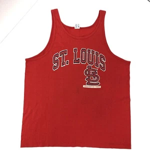 Vtg 80's Champion Tank Top MLB 1988 St Louis Baseball Jersey 50/50 Muscle Shirt - Picture 1 of 5