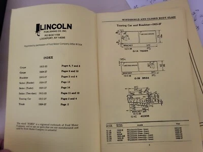 Parabrisas y carrocería Ford Modelo T 1915-1927 especificaciones Foto 1 de 2
