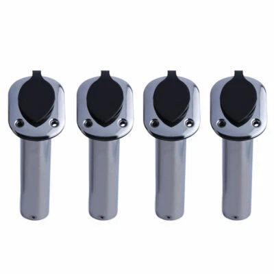4X Boat Fishing Rod Holder Stainless Steel 30° PVC cap for Yacht Kayak Truck RV - Image 1 of 4