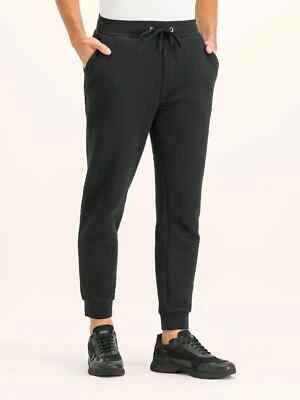 Hugo Boss Hombre Negro Acolchado Geométrico Chándal Salón Atletismo Pantalones Bajos Foto 1 de 4