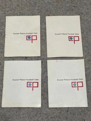 Crystal Palace FC football programmes 1967/68 season bundle of 4 - Image 1 of 4