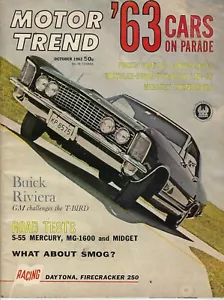 1963 new cars Riviera Thunderbird Falcon more featured in vintage Motor Trend - Imagen 1 de 2