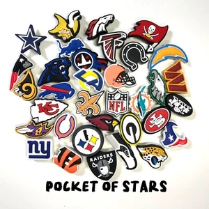 Dijes de la NFL compatibles para cocodrilos y zapatillas (fútbol americano de la NFL los 32 equipos) - Imagen 1 de 6