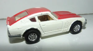 VINTAGE DIECAST GREAT BRITIAN Corgi Datsun 240 Z Whizzwheels 1:43 RED WHITE Rare - Picture 1 of 5