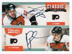 2012-13 Classics Signatures Combos Dual Autograph Rick Tocchet Tim Kerr 087/100 - Picture 1 of 2